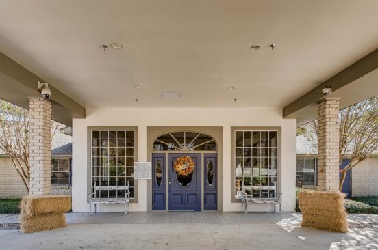 Changing Seasons on Blanco main entrance